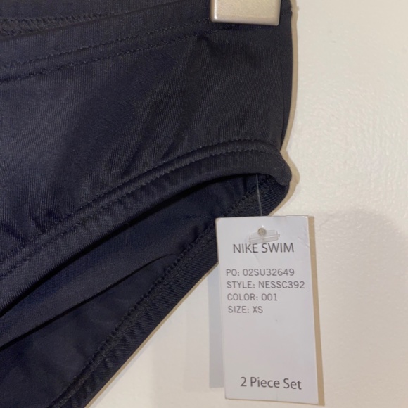 Nike Women's Drape Layered Tankini Swimsuit Top and Bikini 2 Piece Set XS - Picture 5 of 7